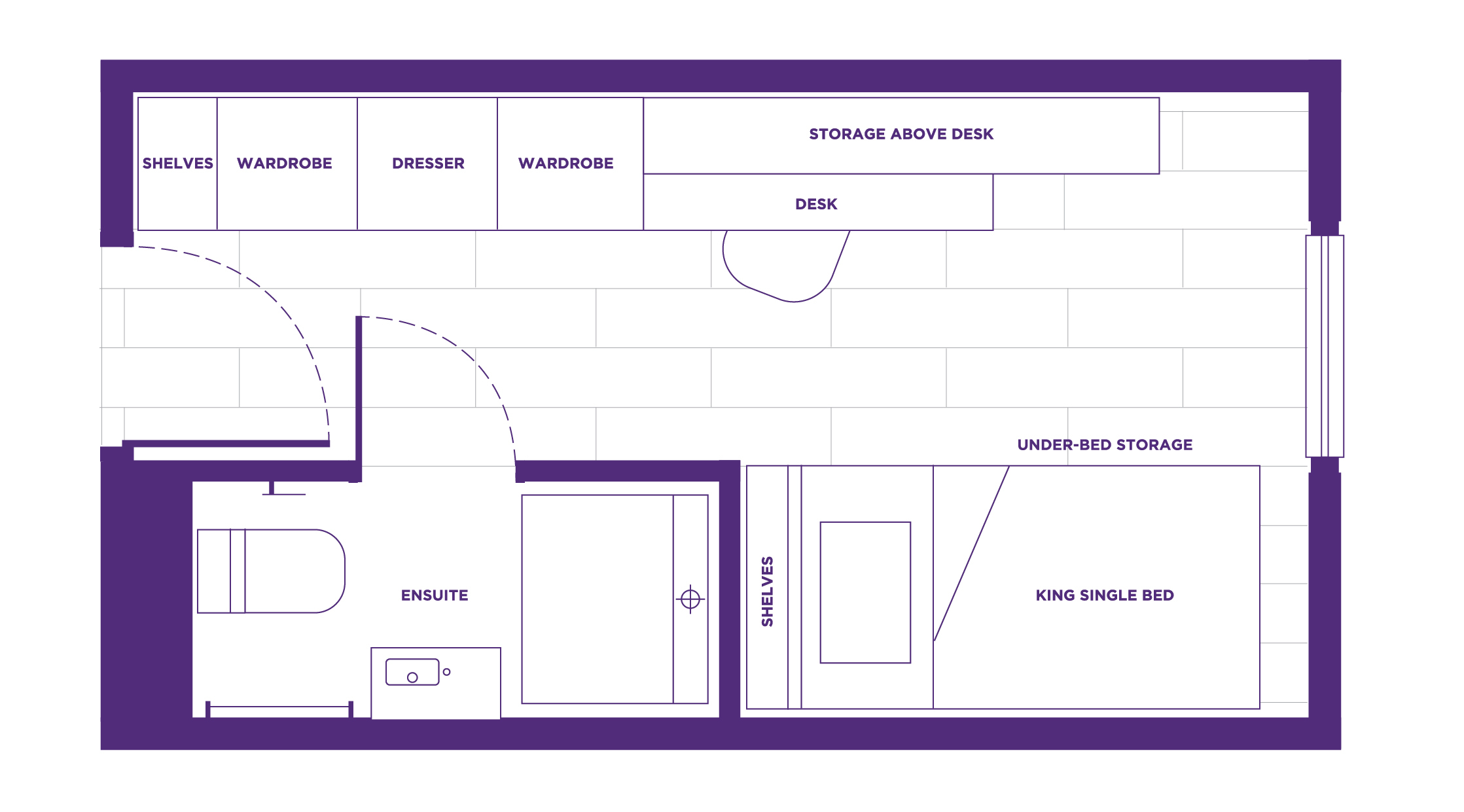 Kev Carmody House Standard Room Floor Plan