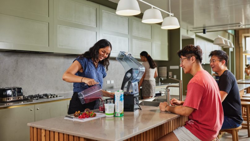 Please preparing breakfast at Kev Carmody House at UQ Res St Lucia